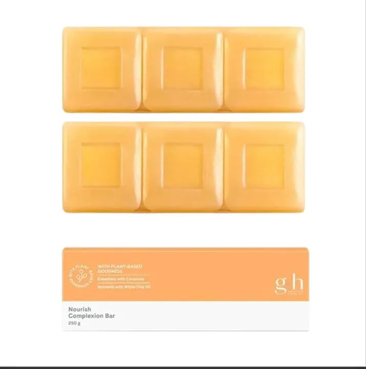 6 Bar Glycerine & Honey Complexion Bar- NOURISH+Complexion Bar Soap- Orange Blossom Honey, Shea Butter and Pumpkin Seed Oil