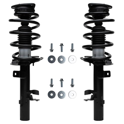 Image of Detroit Axle - 4pc Struts Kit for Ford Escape 2014-2019, 2 Rear Shock Absorbers Assembly 2 Front Struts & Coil Spring 2015 2016 2017 2018 Replacement