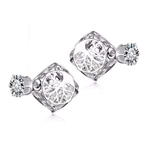 Boucles d'oreilles Argent Sterling Cristal AAA anti-allergie pour Femme