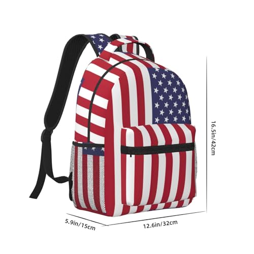 Sac à dos ordinateur portable imprimé drapeau américain EdWal Noir taille unique - 2