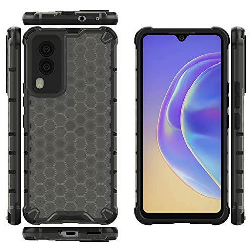 Image of Glasgow Back Case Cover Designed for Vivo V21E 5G - Black