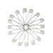 Bilipala Plastic Head Baby Diaper Safety Pins Brooches for Handcrafts, 2.1 Inch, 50 Count (White)