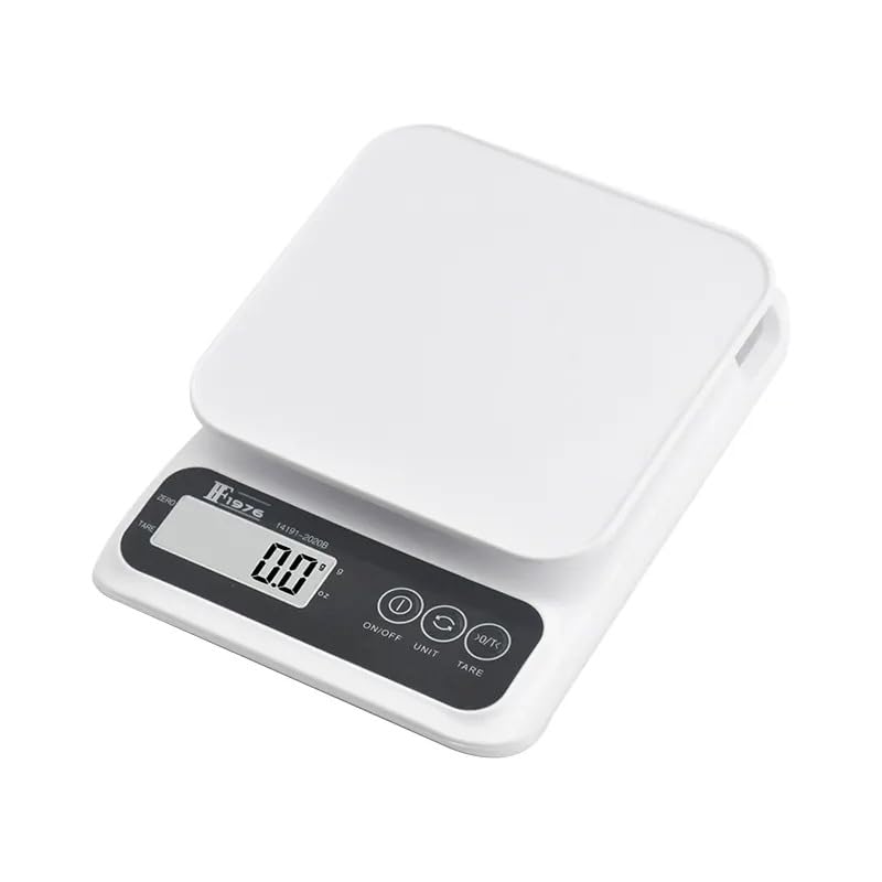 DT830D Kitchen Scale Multipurpose Portable Electronic Digital Weighing Scale | Weight Machine With Back light LCD Display | White |10 kg