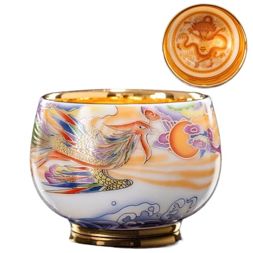 Service à thé Chinois Kungfu avec tasse bien-être or Q-Q1085