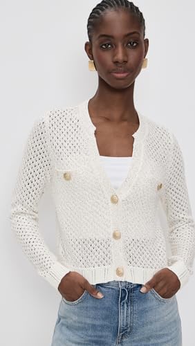 L'AGENCE Women's Blanca Sequin Crop Cardigan2