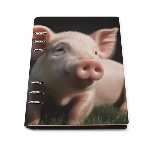 Cahier à anneaux A5 en cuir synthétique de haute qualité