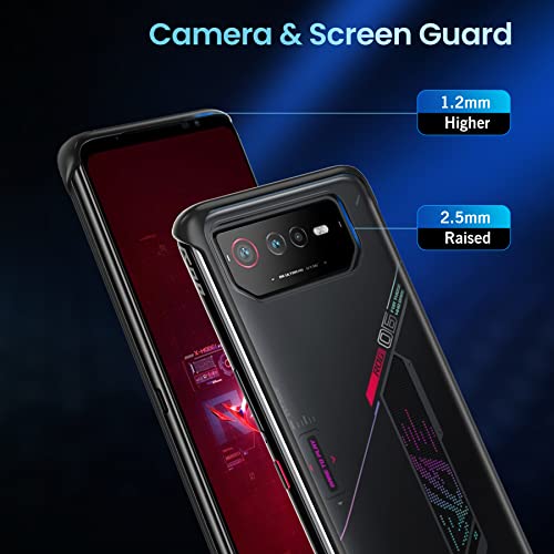 Eastcoo Slim Fit Case For Asus Rog Phone 6/6 Pro, Hard Frosted Pc Back + Black Bumper Edges Shockproof Anti-Scratched Translucent Case Cover For Rog Phone 6/6 Pro (2022) #TOP3