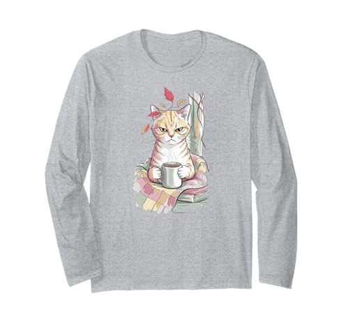 Cute Coffee Latte Art Gift for Mom Cafe Energy Cat Lover ����T�V���c