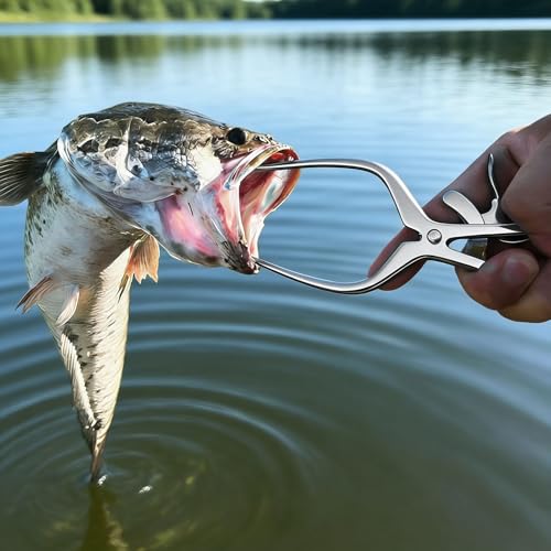 Abridor de boca de pescado de acero inoxidable y removedor de anzuelos para pesca 2