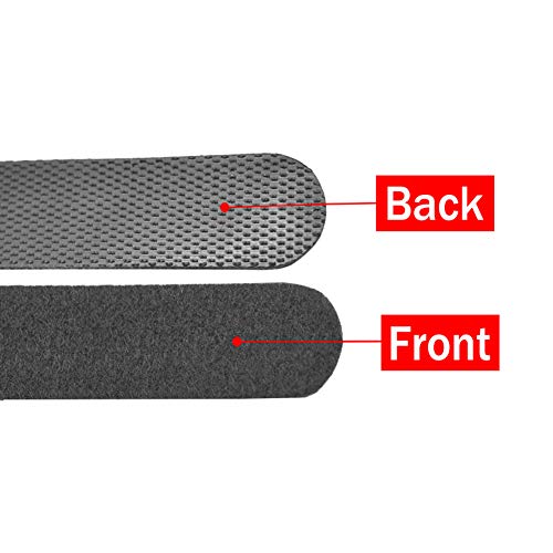 image for Superun 50 Pcs Black 10 Inch Fastening Cable Ties Reusable Cord Organi