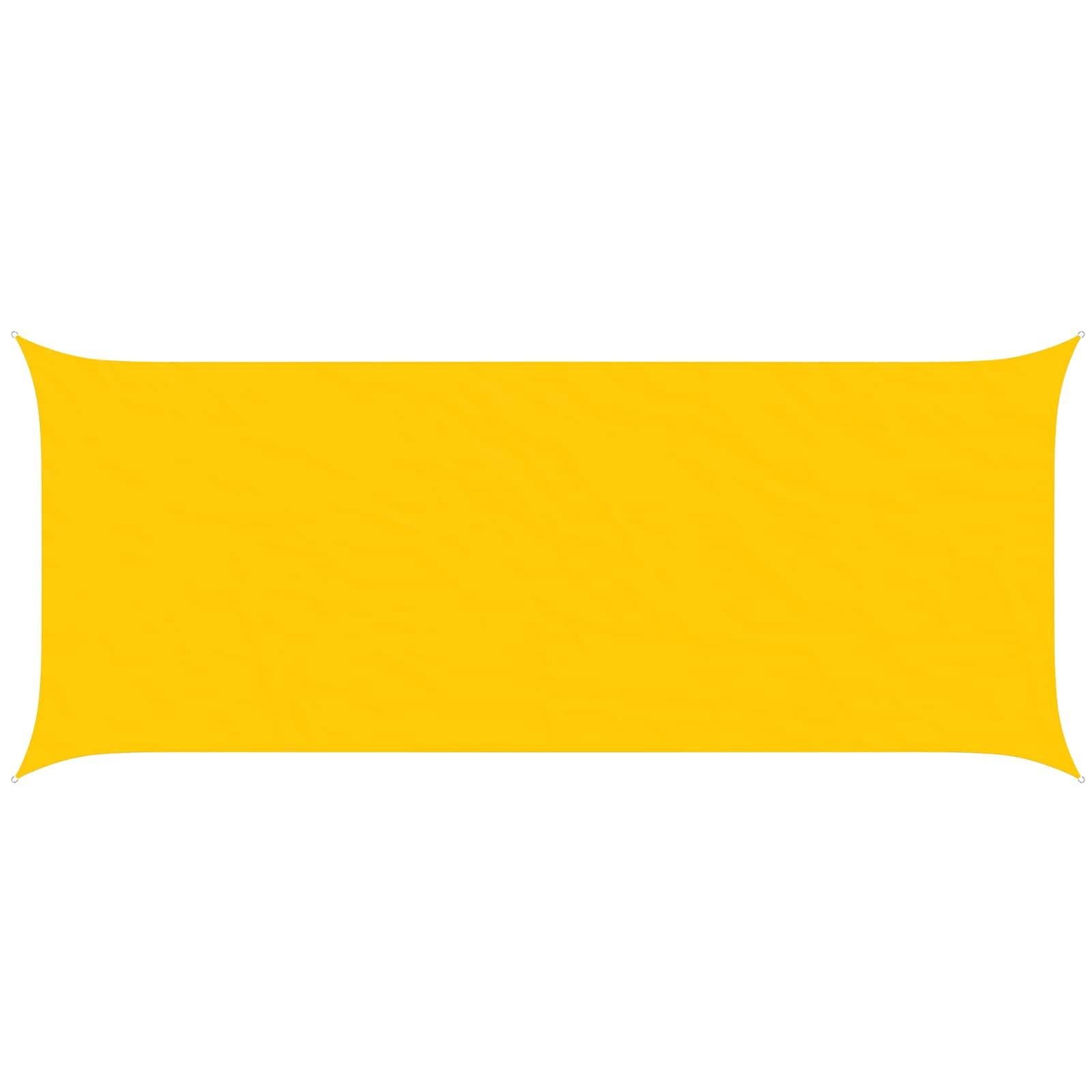 vidaXL Sun Shade Sail Yellow 6 x 2.5 m 100% Polyester Oxford, Outdoor Shade, UV-Resistant, Rectangular Canopy, Polyester Cover, Modern Terrace, Water Resistant Poolside — image 1