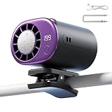 Generico Ventilatore a Pinza | Silenzioso, Regolabile con Rotazione a 360° - Ventola a Pinza Portatile Ricaricabile | per Uomo, Donna, Bambini, Pendolari, Campeggio, Golf, Spiaggia, Festival Musicali