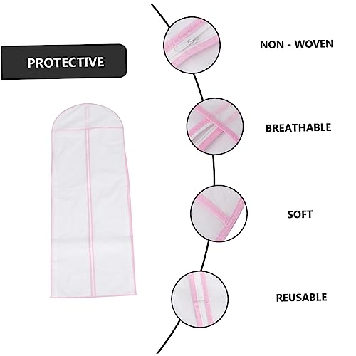 VANZACK Bridal Gown Storage Bag Nonwoven Wedding Dress Dust Cover Garment Bag for Bridal Anti-yellowing c2