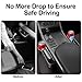 LEYACS Car Seat Gap Filler, Premium Leather Car Seat Gap Filler Organizer with Cup Holder, Car Seat Organizer with Two Seat Hooks, Can Hold Cell Phone, Keys, Cards, Canned Drinks - 2 Pack, Black
