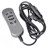 YUXIVCNE MLSK89-A2 6 Function Key 5 Pin Prong Controller Compatible with Lift Chair with USB and Backlit, Black Hand Control Handset for Electric Recliner