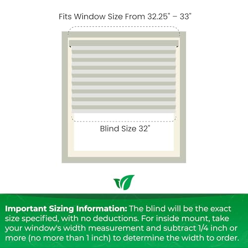 CALYX INTERIORS Pleated Fabric Window Shade, Light Filtering, Cordless, 32" W x 60" H, Black - Thumbnail 3
