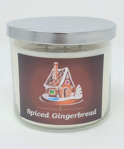 Spiced Gingerbread Candle ~ Gingerbread Scented Soy Candle ~ Available In Glass 3 Wick Jar & Mason Jar ~ All Natural Premium Soy Candle (Large 3 Wick) #TOP20