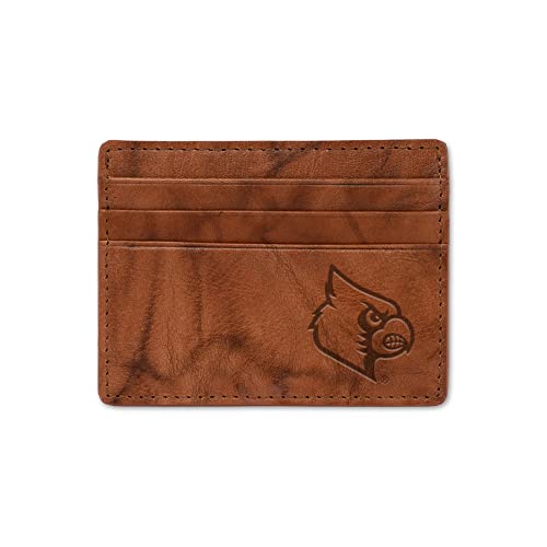 Slim ID marron 4,25x3,25 pouces portefeuille compact en cuir