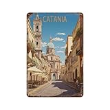 PGCKSK Catania, Italien,Metall Blechschild，Vintage 