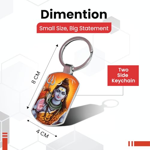 Image of Stylish Metal Keychains with Permanent Glossy Print - Inspirational Quotes & Spiritual Designs - Perfect Key chains for loved ones, Personal Use, Gifts & Return Gifts