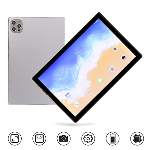 Para Android Tablet 10.1in, 256GB ROM 10GB RAM, Dual SIM Dual Standby 4G Calling Tablet, 3200x1440 H