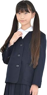 [SCHOOL UNIFORM] 小学生制服 イートン ブレザー 上着 男女兼用 シングル 撥水加工 紺 A体 120A-170A