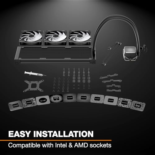 Image of be quiet! Pure Loop 3 LX 360 mm, All-in-One Water Cooling, 3 Light Wings LX 120 mm PWM High-Speed Fans, ARGB Cooling Block Featuring 10 Included Lighting foils, Impressively high Cooling Performance
