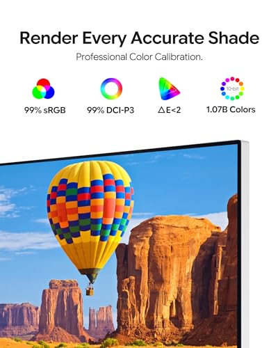 Image of G27P 27'' UHD 5K (5120x2880) Glossy Monitor, IPS Panel, 10-Bit Color, 99% sRGB 99% DCI-P3, 75Hz, 218PPI, HDR, 2000:1 Contrast, Low Blue Light, Eye Care (Honeycomb - with Stand)