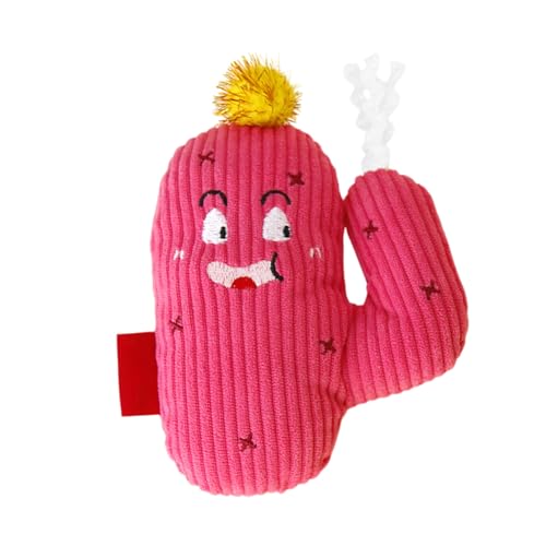 Dopsyesn Juguetes con Hierba Gatera - Juguetes Mordedores de Cactus con Hierba Gatera para Gatos | Accesorios para Gatitos Cojín Relleno con Sonido Juegos De Interior para Calmar Mascotas