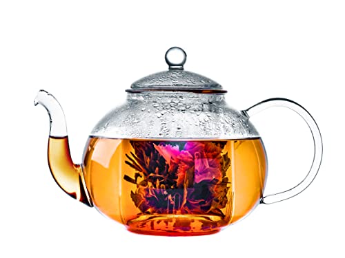 Bredemeijer Verona Single-Walled Glass Teapot, 14.9 x 23 x 15.6 cm