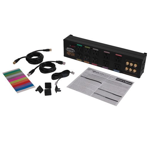 Surge,Theater,10 Outlet,3840J,8ft Cord