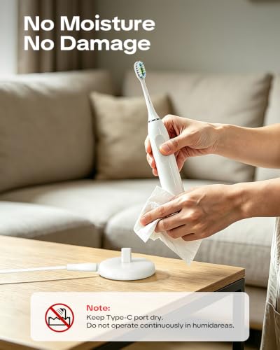 Induction Type C Charger Compatible with Oral-B Braun Electric Toothbrushes