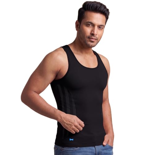 Image of dermawear Men Zenrik Everyday Mild Compression Shapewear Vest for Abdomen and Chest