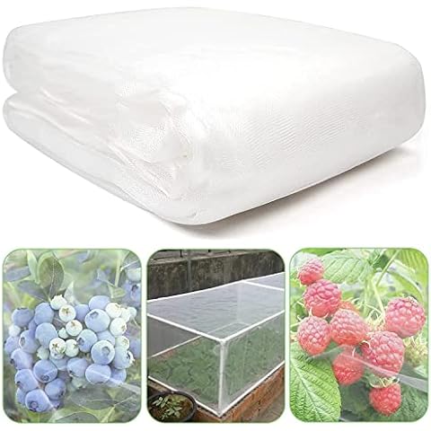 Gartennetz Insektenschutznetz Pflanzenschutznetz Gemüsenetz Insektennetz Schädlingsschutznetz 2,5m x 6m für Garten Gemüsegarten Obstgarten Schützen Cover
