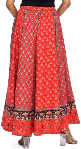 Image of Premium Cotton Skirt for Women with Pocket, Free Size
