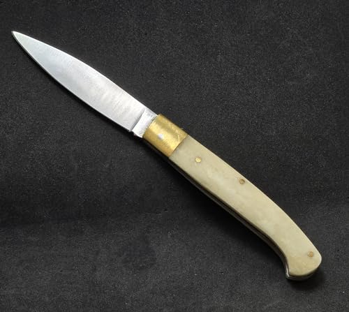Coltello Sardo Tipo Pattada – Piccolo Coltello Da Collezione, Manico In Corno, Tascabile E Richiudibile