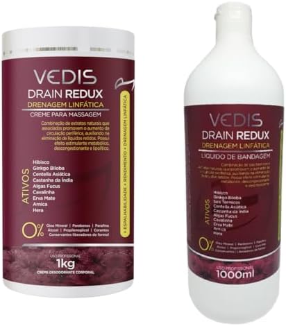 Líquido de Bandagem Drain Redux - Drenagem Lifática + Drain Redux...