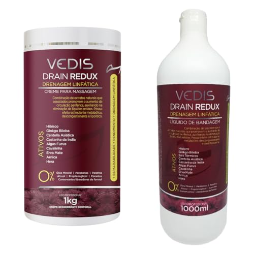 Cuidados Estéticos na Gestação e Pós-Parto: O Que é Seguro e o Que Deve Ser Evitado 3 Líquido de Bandagem Drain Redux - Drenagem Lifática + Drain Redux...