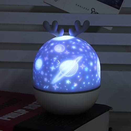 Veilleuse USB projection 360 pour illuminer les nuits des enfants