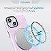 Speck iPhone 15 Case - Built for MagSafe, Drop Protection Grip – for iPhone 15 iPhone 14 & iPhone 13 - Scratch Resistant, Soft Touch, 6.1 Inch Phone Case - CandyShell Grip Soft Lilac/Carnation Petal