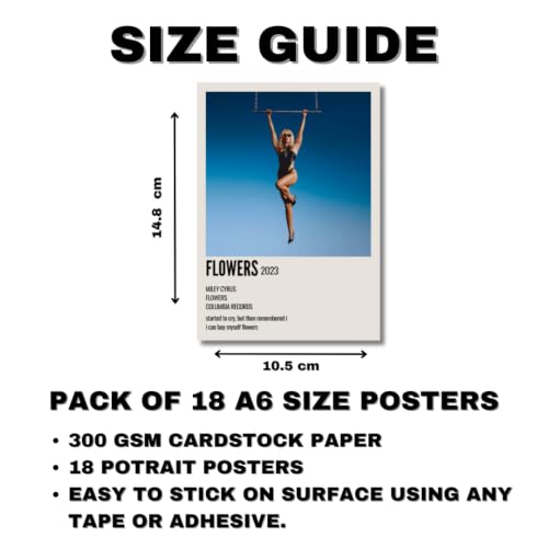 Image of K-Pop Posters | K-Pop Song Posters Pack of 18 (14.8 x 10.5cm) 300 GSM | Minimalist Poster Set (Pop Song Minimalist)