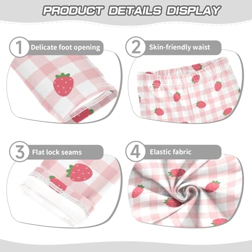 Leggings for Girls Soft & Comfortable Ankle Length Printed Leggings for Kids 4-10 Years4