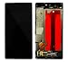 Produktbild Premium Kompl. LCD Display Touchscreen Glas Digitizer mit Rahmen für Huawei Ascend P8 (SCHWARZ)  Complete LCD Display Assembly with Frame - inkl. NANO Profi 3-in-1 Reinigungset - Schwarz Black - NEU