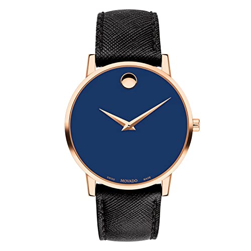 Image of Movado Museum Classic Analog Blue Dial Men's Watch-607266
