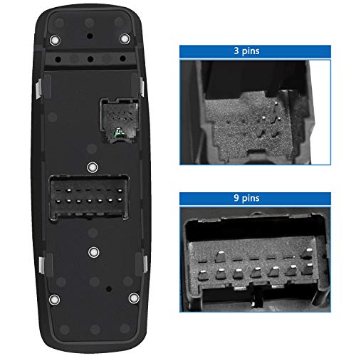 image for Partschoice Master Power Window Switch Front Left Driver Side 9+3 Pron