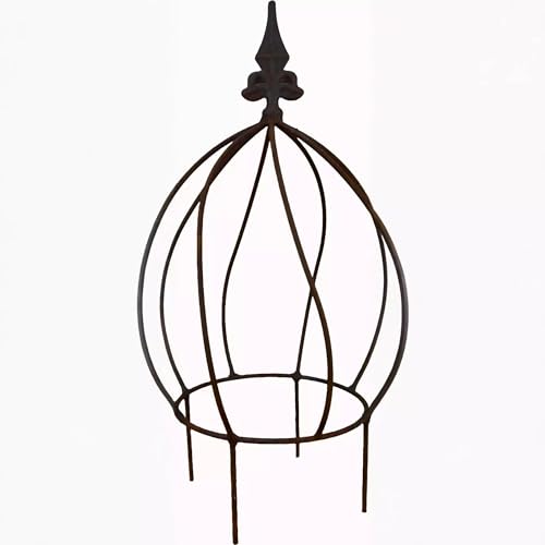 Zwiebel Rankhilfe Staudenhalter Metall Staudenstütze für kleinere Stauden Rost verrostet - klein