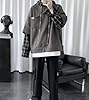 Men Women Preppy Hoodie Harajuku Plaid Sleeves Lig... #2