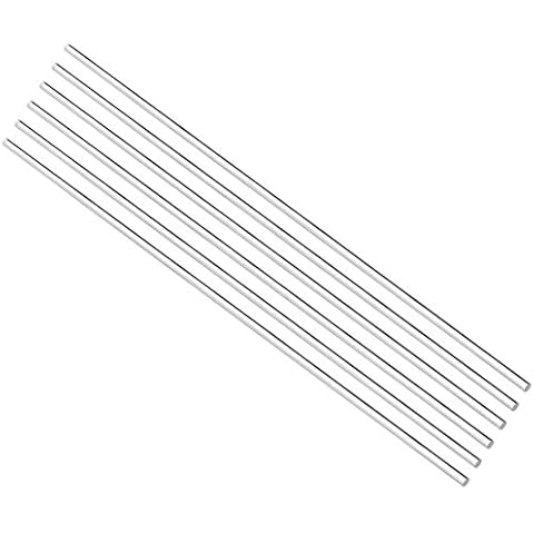 uxcell Acrylic Round Rod 2mm x 8 inch Cover