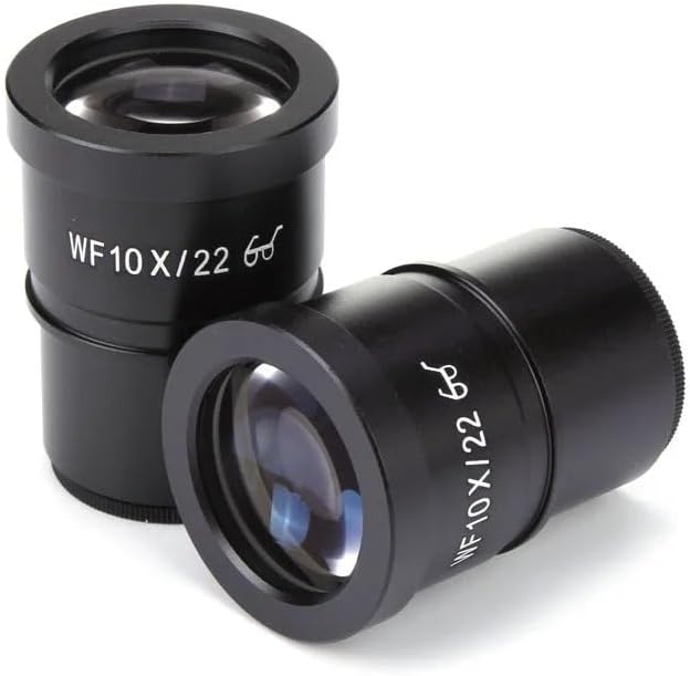 2pcs WF10X with Reticle Microscope Eyepieces for Stereo Microscope Wide Field 22mm Lens High Vision Eyepiece Accessories Eyepiece (Color : MS30.5mm Reticle)
