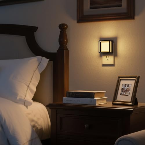Image of DORESshop LED Night Light, Night Lights Plug Into Wall [2 Pack] with Dusk-to-Dawn Sensor, Dimmable Nightlights, Adjustable Brightness for Bathroom, Hallway, Bedroom,Kids Room,Stairway,3CCT